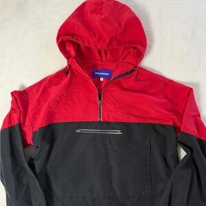 Freedom Y2K Color Block Cropped Windbreaker